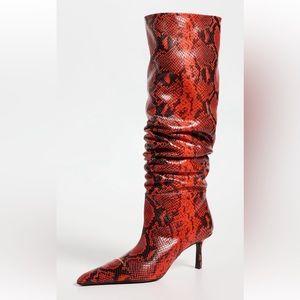Alexander wang red viola 65 boots NWB 6